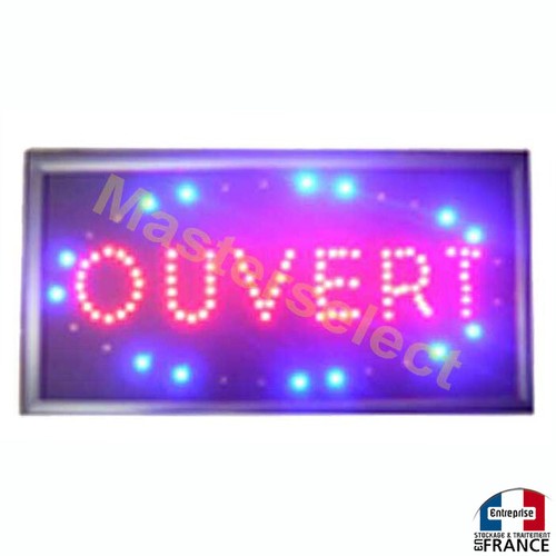 Panneau enseigne lumineuse - panneau, a
