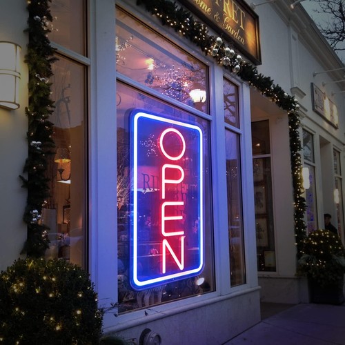 Open néons led - open, ouverts